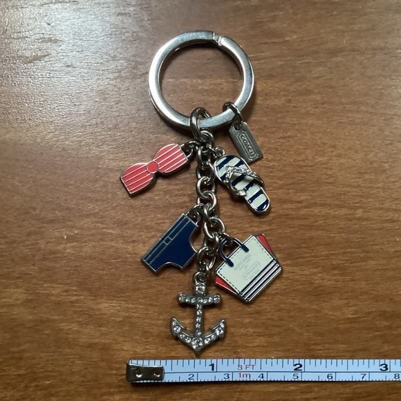 Coach Rare Find flip flop, tote bag, anchor, swimsuits keychain, key fob - Picture 8 of 10